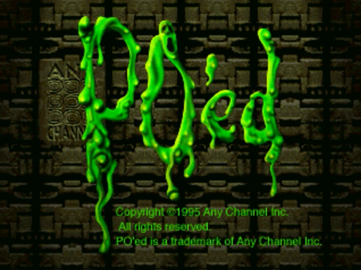 PO'ed title screen for 3DO